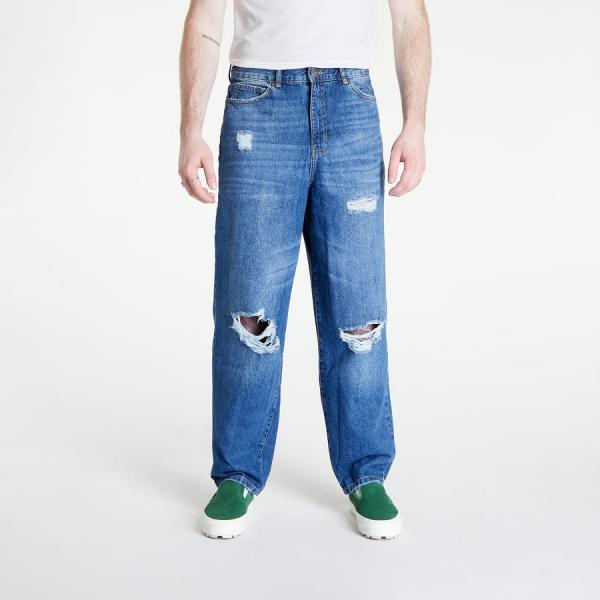Džíny Urban Classics Mid Destroyed Washed Blue W36