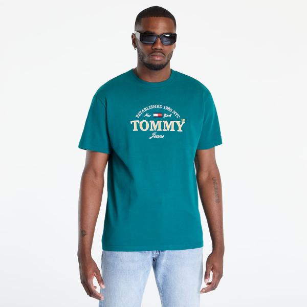 TOMMY JEANS Clasic Modern Prep T-Shirt Tyrkysové