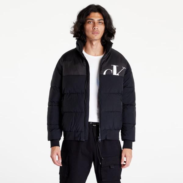 Pánská zimní bunda CALVIN KLEIN JEANS Cut Off Mix Media Jacket Black