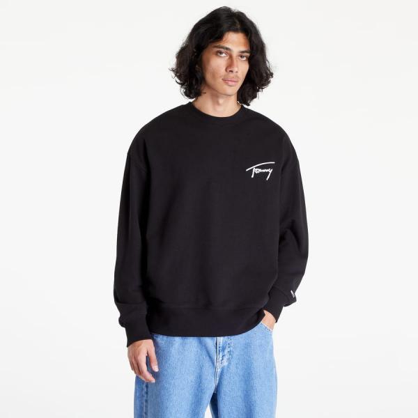 Mikina TOMMY JEANS Tommy Signature Sweatshirt Black