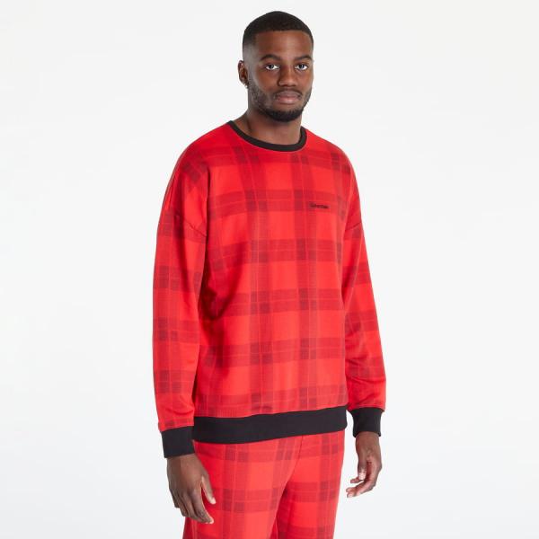 Mikina Calvin Klein Mc Holiday Lounge L/S Sweatshirt Red XL