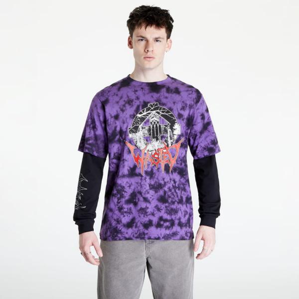Tričko Wasted Paris T-Age Armor Tie & Dye Black/ Purple M