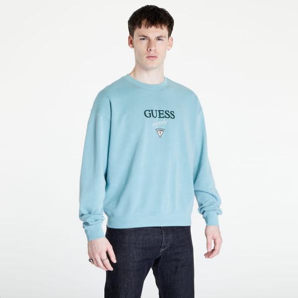 Mikina GUESS Baker Locrewneck Blue XL