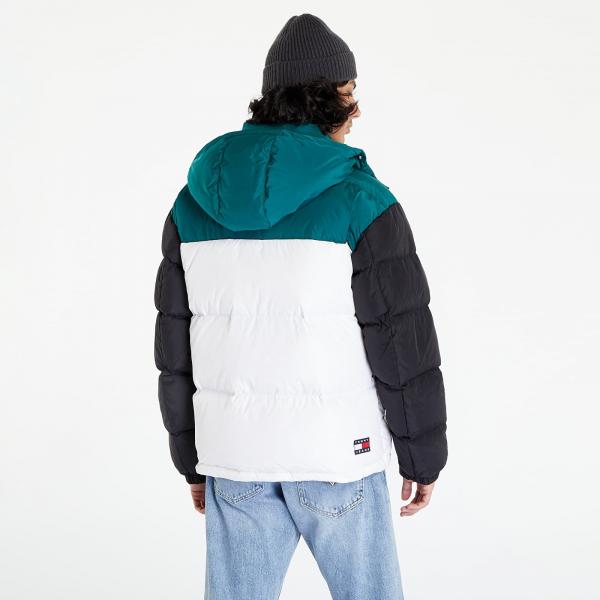 Tommy Jeans Tjm Color Block Alaska Puffer Dark Turf Green/ Multi