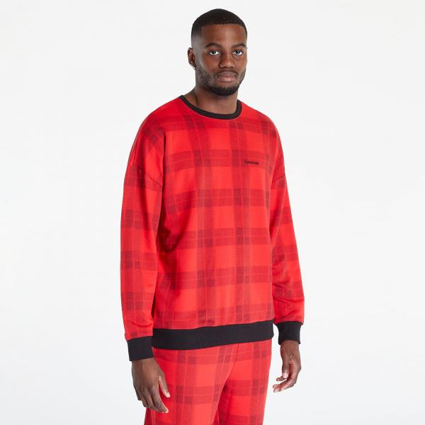 Calvin Klein Mc Holiday Lounge L/S Sweatshirt Textured Plaid/ Exact XL