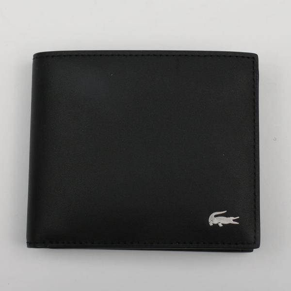 Peněženka LACOSTE Fitzgerald Billfold & Coin Black Universal