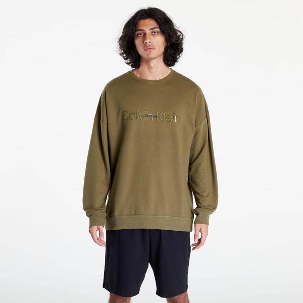 Calvin Klein Emb Icon Lounge L/S Sweatshirt Green
