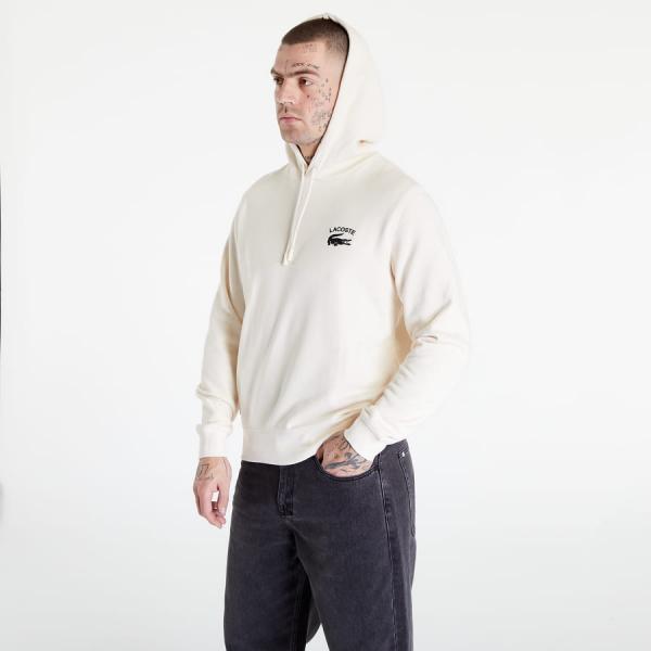 Mikina LACOSTE Hoodie Cream