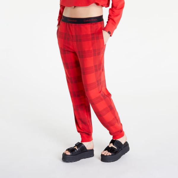 Kalhoty Calvin Klein Mc Holiday Lw Rf Jogger Red L