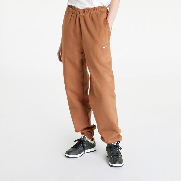 Nike Solo Swoosh Women's Fleece Pants Ale Brown/ White