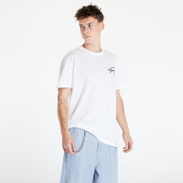 Tričko s krátkým rukávem TOMMY JEANS Tommy Signature T-Shirt White