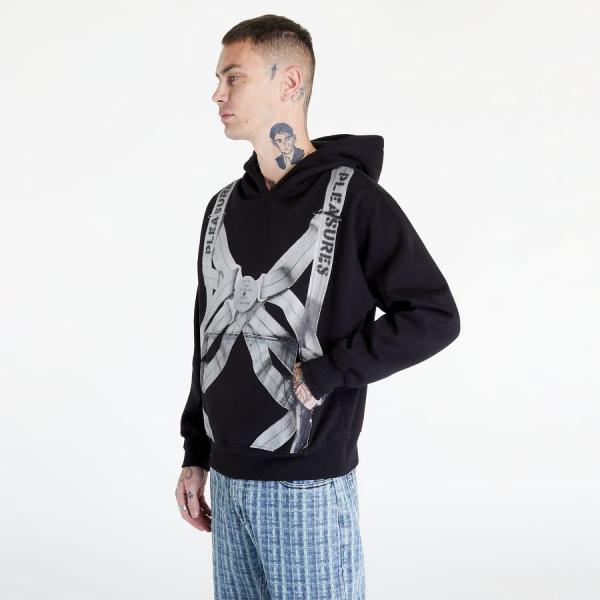 PLEASURES Observer Hoodie Black