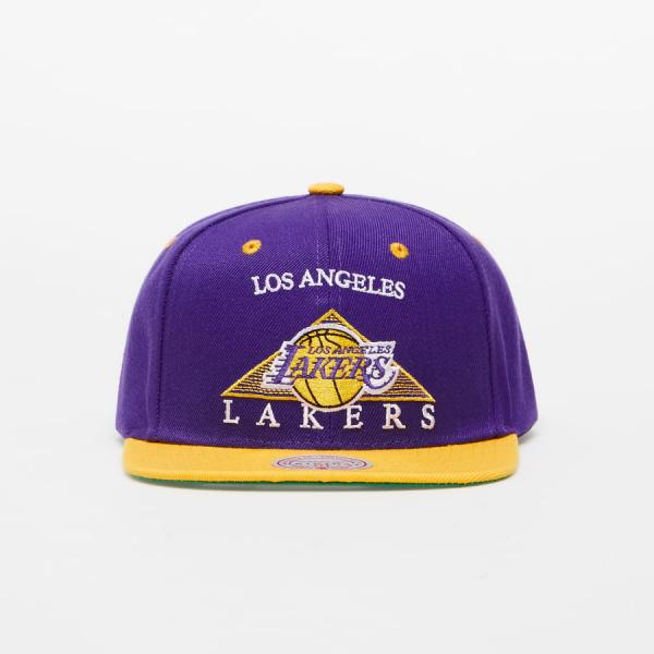 Snapback Mitchell & Ness Monument Lakers Snapback Fialová/ Žlutá
