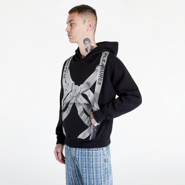 PLEASURES Observer Hoodie Black