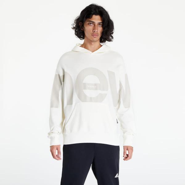 Mikina New Balance Athletics Unisex Out of Bounds Hoodie Sea Salt Heather