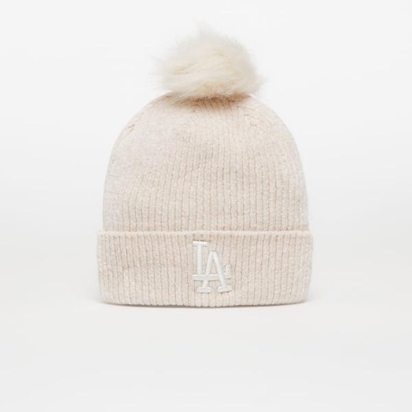 New Era Wmns Chenille Bobble Beanie Losdod Light Beige