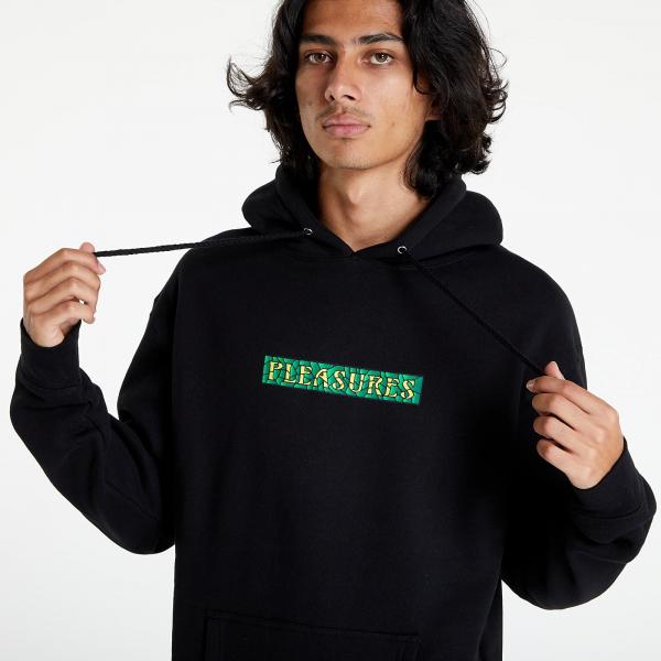 PLEASURES Glass Hoody Black