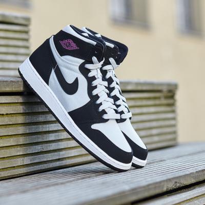 Air Jordan 1 Retro High GG Pure Platinum/ Vivid Pink-Black-White