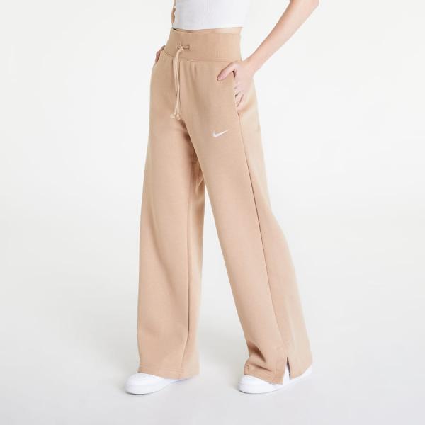 Tepláky Nike Sportswear Phoenix Fleece Tracksuit Bottoms Béžové