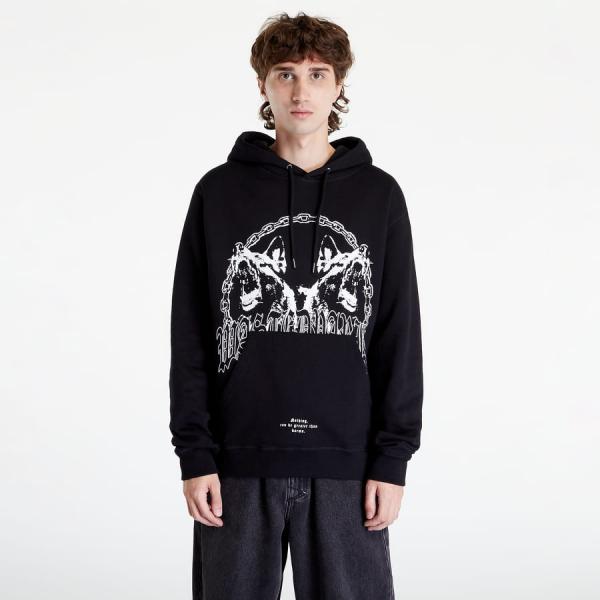 Mikina Wasted Paris Hoodie Unleashed Černá