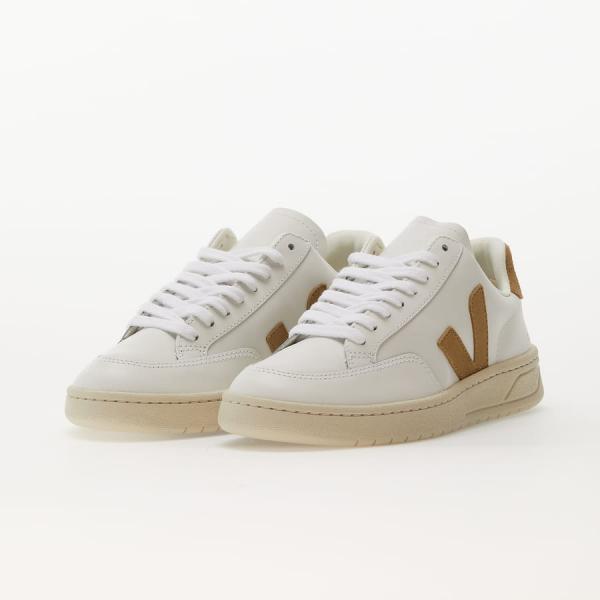 VEJA V-12 Leather Extra-White Dune