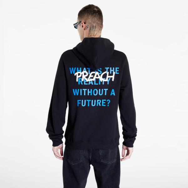 Mikina PREACH Regular Question Hoodie GOTS Black L