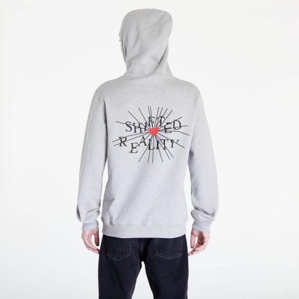 Mikina PREACH Regular Broken Heart Hoodie GOTS Grey Melange XS
