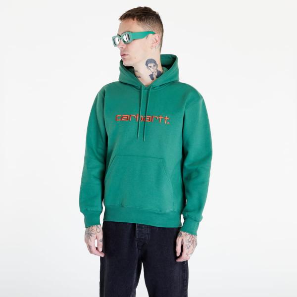 Mikina Carhartt WIP Hooded Sweat Green