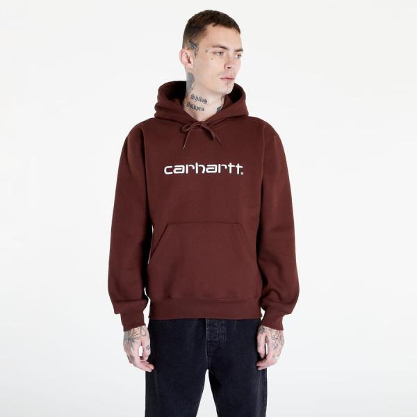 Mikina Carhartt WIP Hooded Sweat Brown