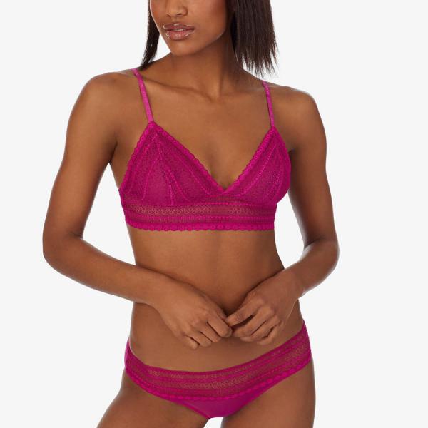 DKNY Lace Bralette Festival Fuchsia
