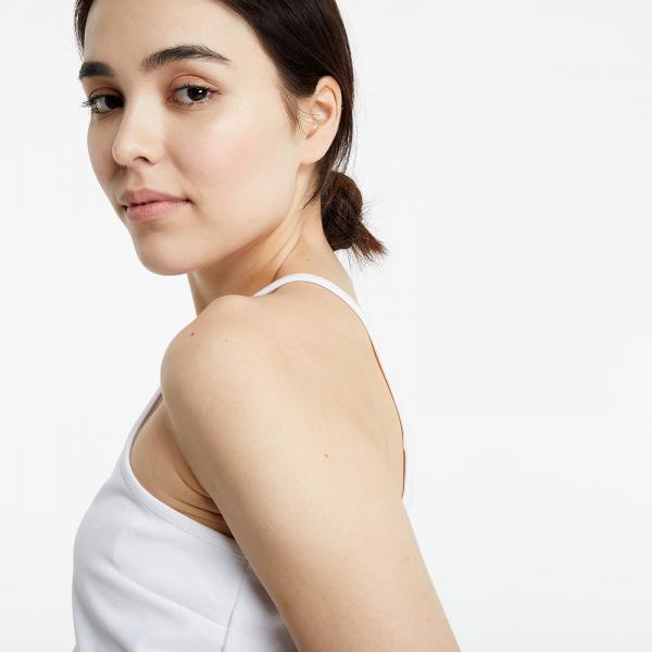 Calvin Klein Milano Jersey Cropped Top White