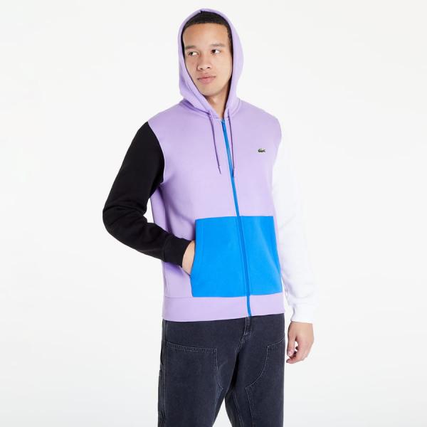 Mikina LACOSTE Sweatshirts Neva Purple/ Black-White-M