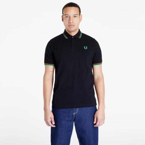 Polo tričko FRED PERRY Twin Tipped Polo Shirt Black