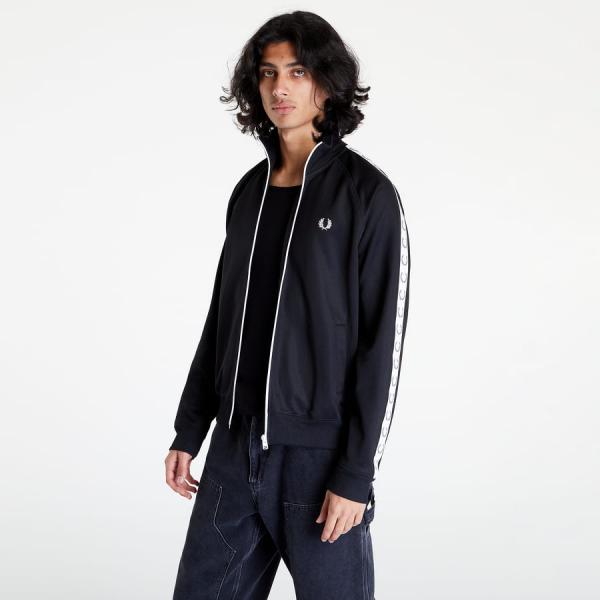 Mikina FRED PERRY Taped Track Jacket Black L