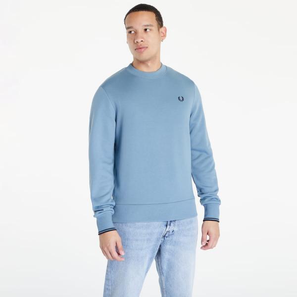 Mikina FRED PERRY Crew Neck Sweatshirt Ash Blue