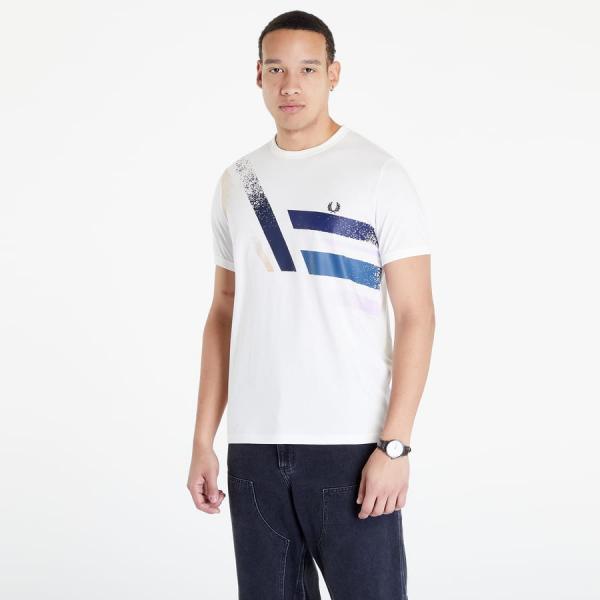 Tričko FRED PERRY Abstract Graphic T-Shirt White L