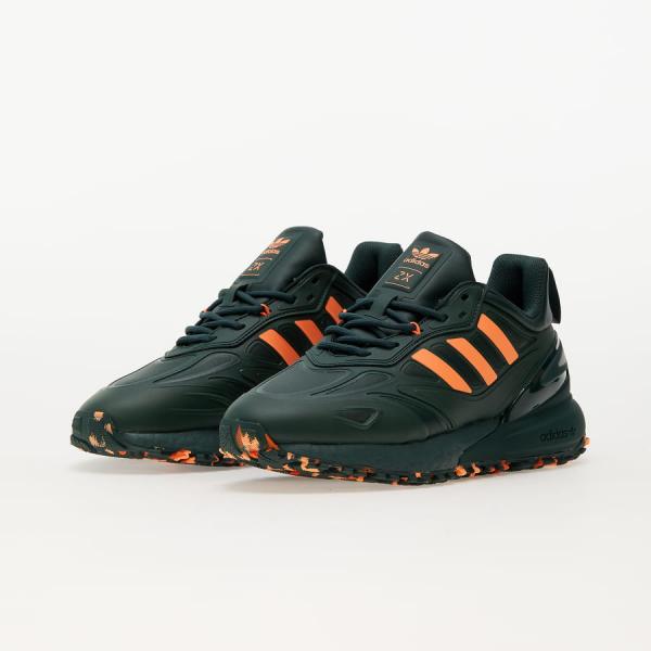adidas Originals ZX 2K BOOST 2.0 Trail Mint Grey/ Bautiful Orange/ Imp Orange
