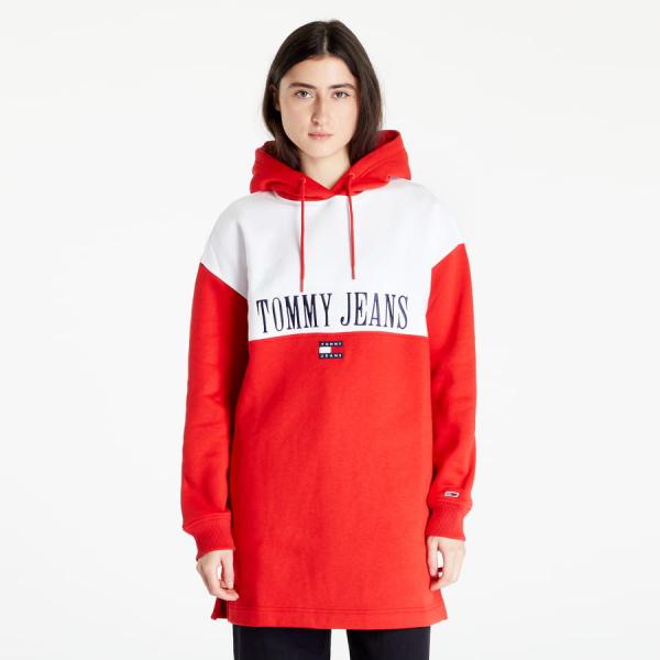 Mikina TOMMY JEANS Archive Dress Red M
