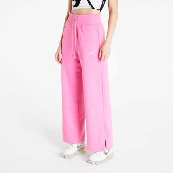 Tepláky Nike Sportswear Phoenix Fleece Women's High-Waisted Wide-Leg Sweatpants Pinksicle/ Sail