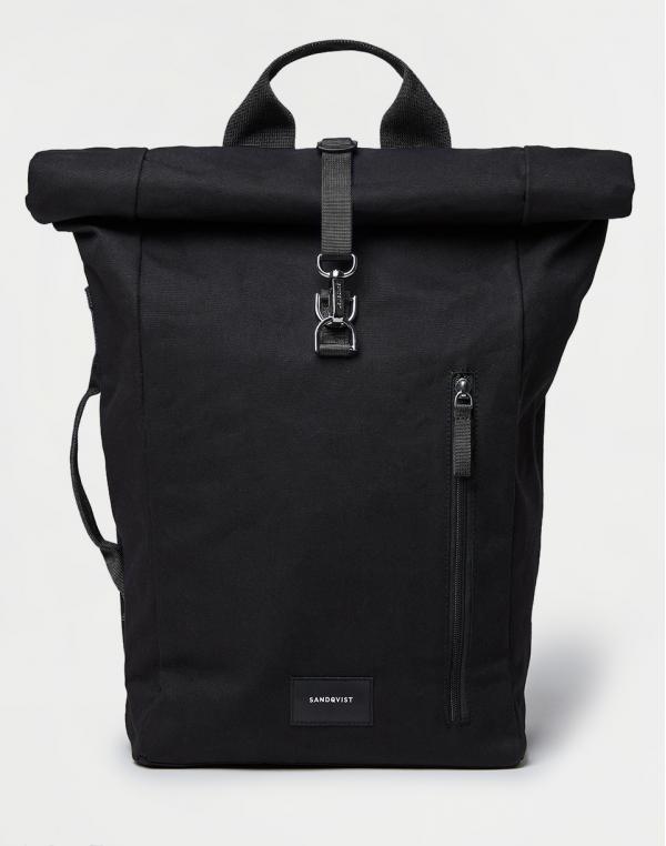 Batoh Sandqvist Dante Metal Hook Black with black webbing 18-21 l