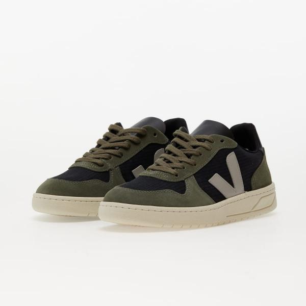 Veja V-10 Ripstop Black Oxford-Grey Mud
