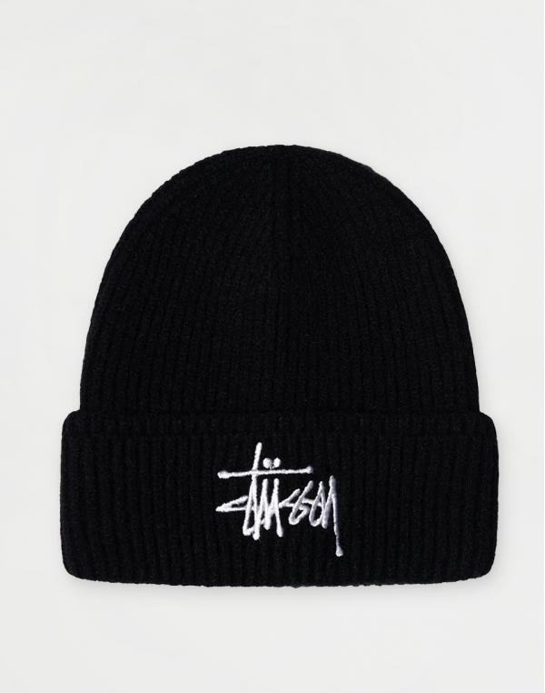 Stüssy Basic Cuff Beanie black