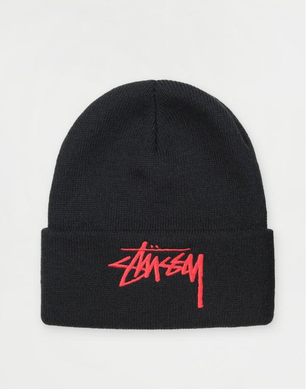 Stüssy Big Stock Cuff Beanie black