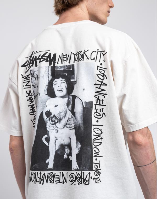 Tričko Stüssy How We'Re Livin' Pig. Dyed Tee natural