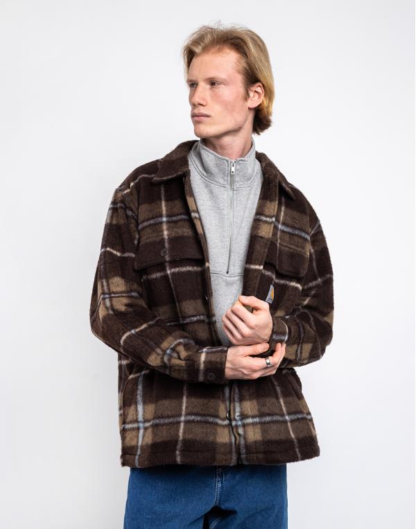 Carhartt WIP Manning Shirt Jac Manning Check, Dark Umber / Leather S