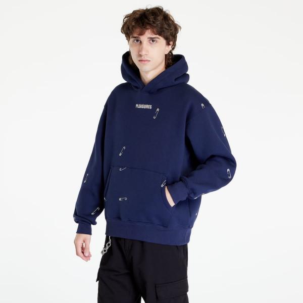 Mikina PLEASURES Safety Pin Hoodie Navy