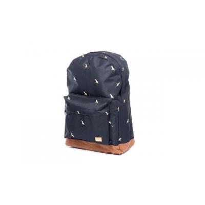 Spiral Bird Black Backpack