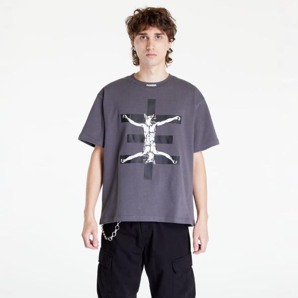 Pánské tričko PLEASURES x Psychic TV Sacrifice Heavyweight T Shirt Pepper