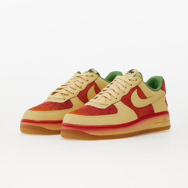 Nike Air Force 1 '07 Lemon Wash/ Lemon Wash-University Red
