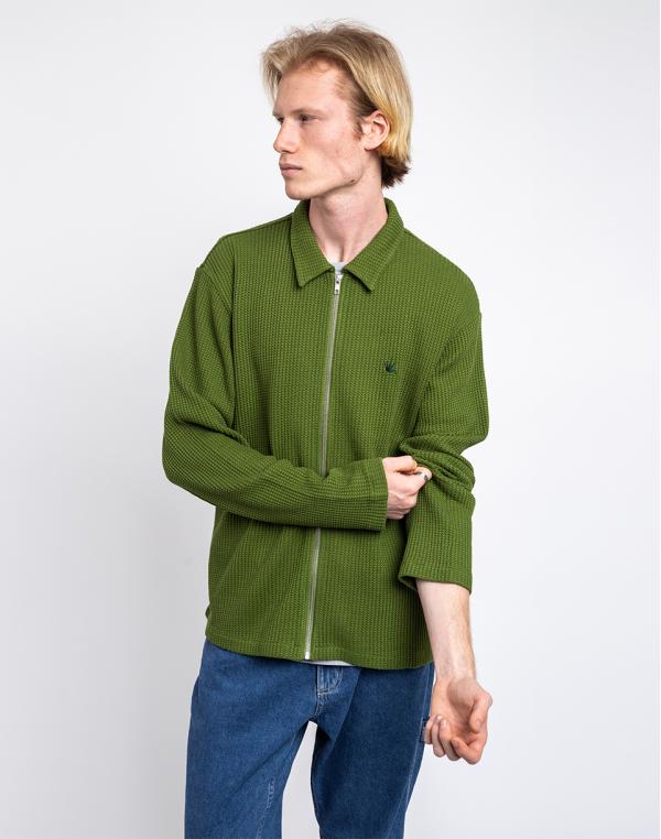Stüssy Big Thermal Zip Shirt green M